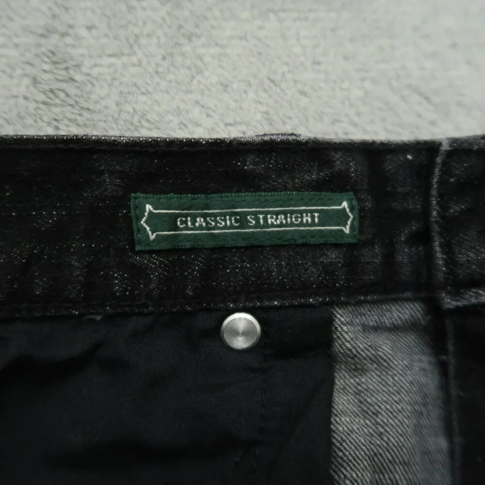 Ralph Lauren Jeans Women's 14 Gray High-Rise Classic Straight Denim 31